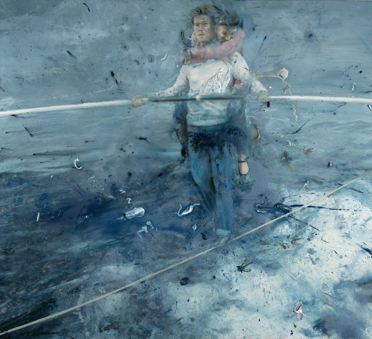 Tightrope walker, 2021 (olej na płótnie) autorstwa Nicola Pucci