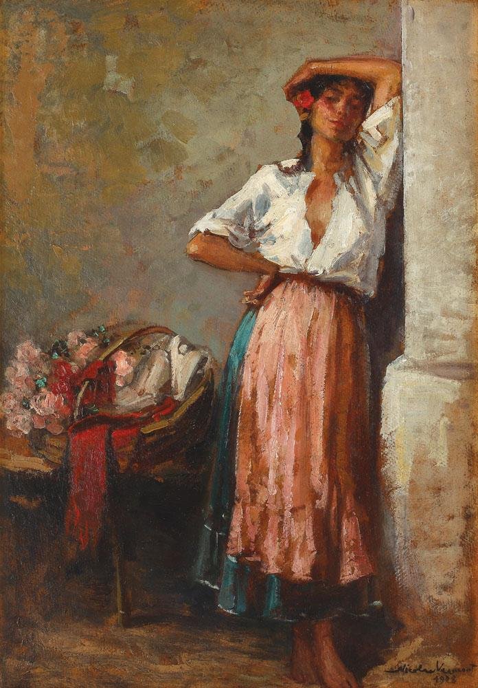 Kwiat dziewczyna autorstwa Nicolae Vermont