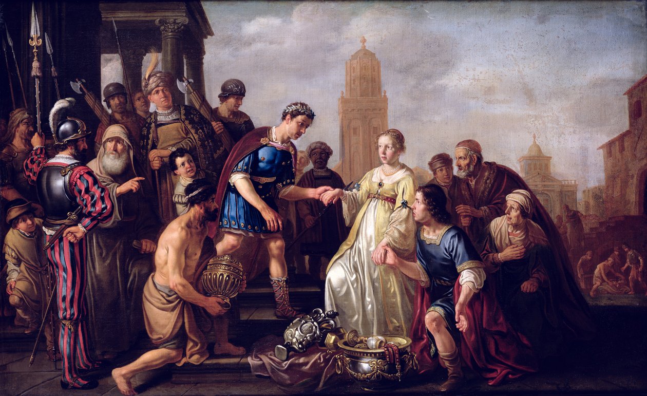 Kontynencja Scypiona (237-183 pne) 1643 autorstwa Nicolaes Cornelisz Moeyaert