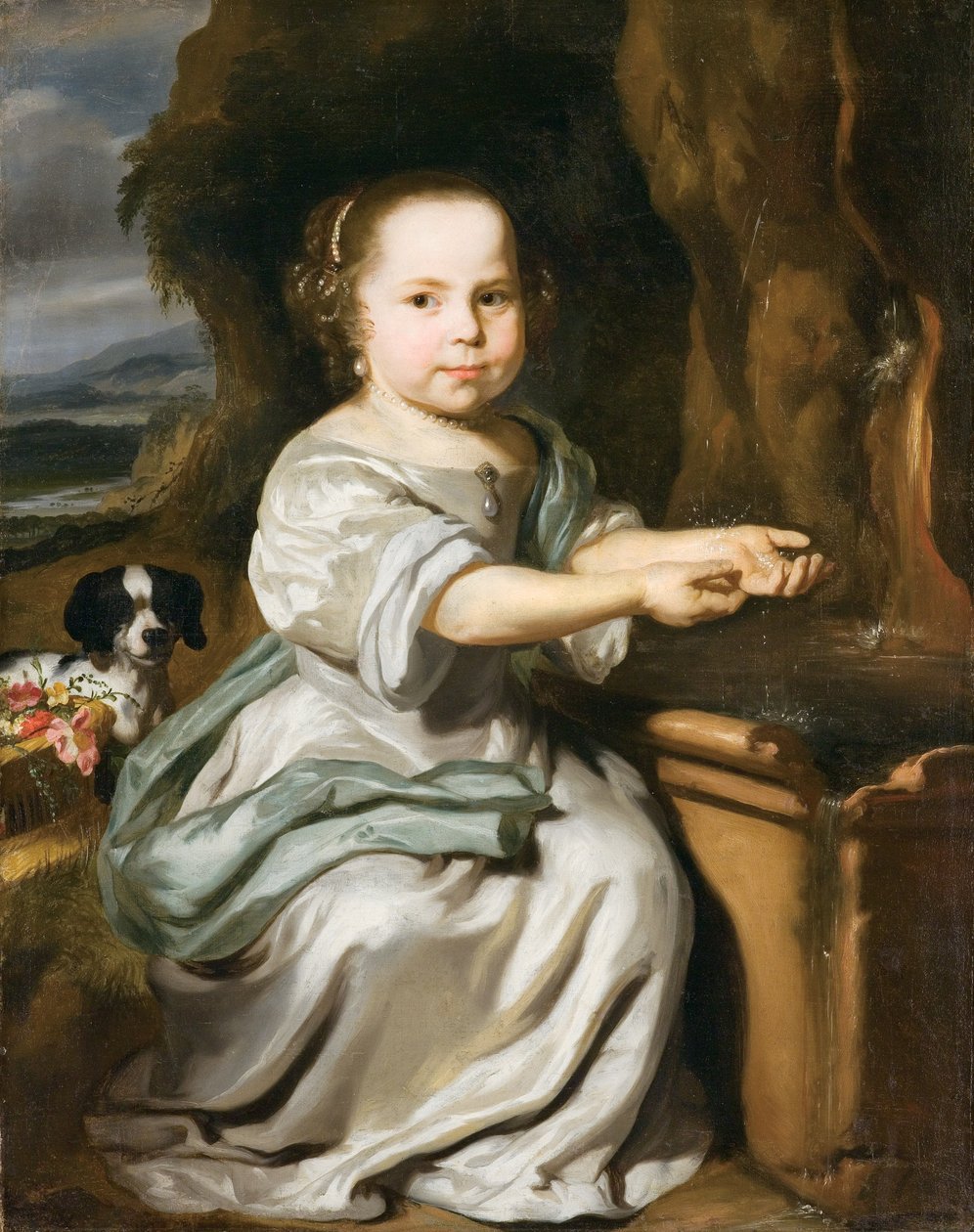 Portret dziewczynki, ok. 1664 r. autorstwa Nicolaes Maes