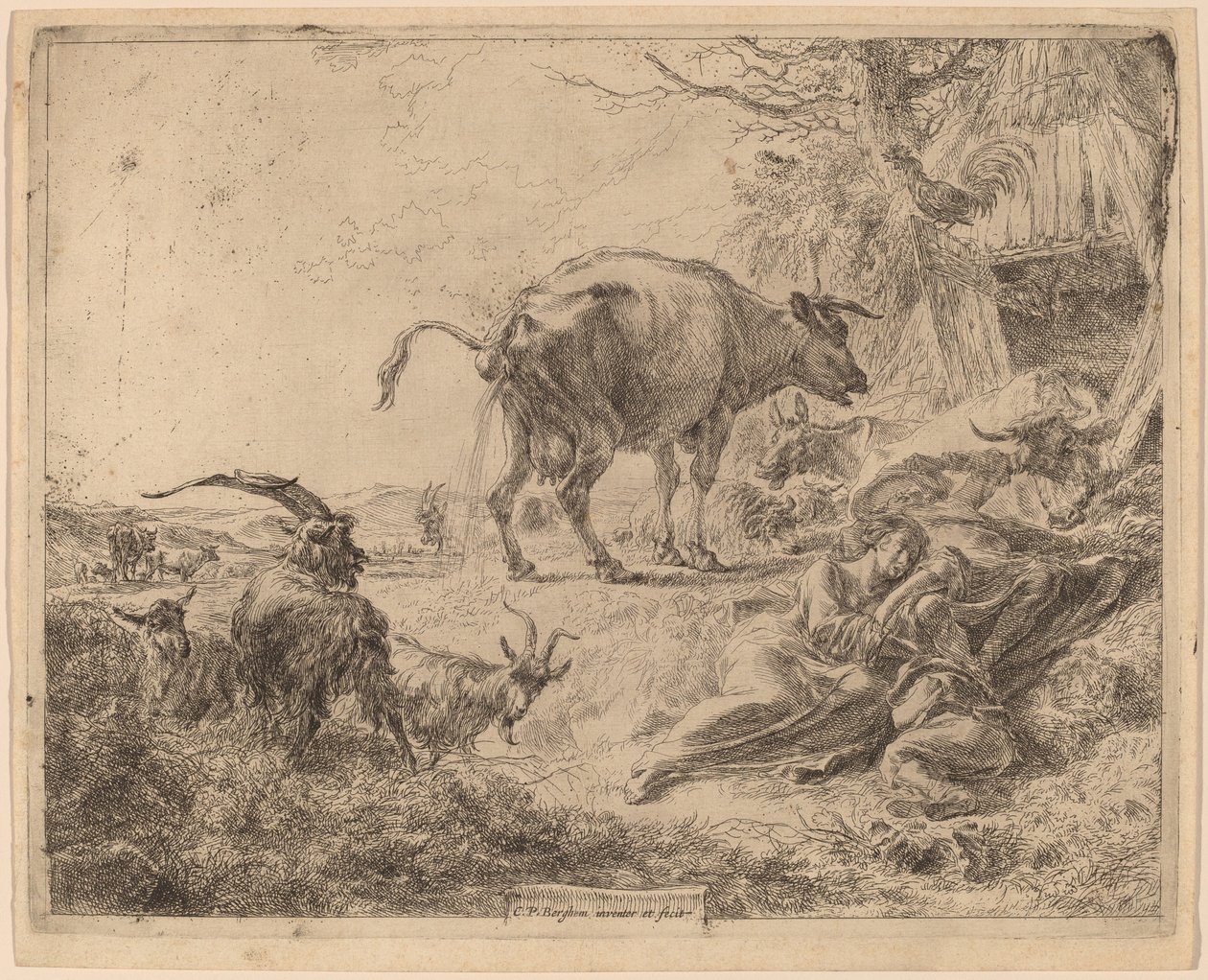 Krowa Sika. autorstwa Nicolaes Berchem