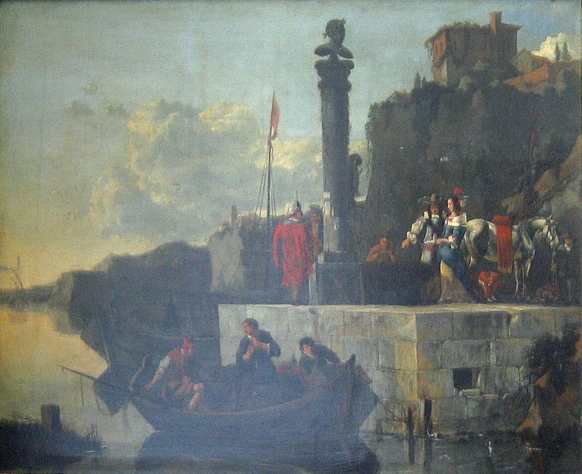 Włoski port morski autorstwa Nicolaes Berchem