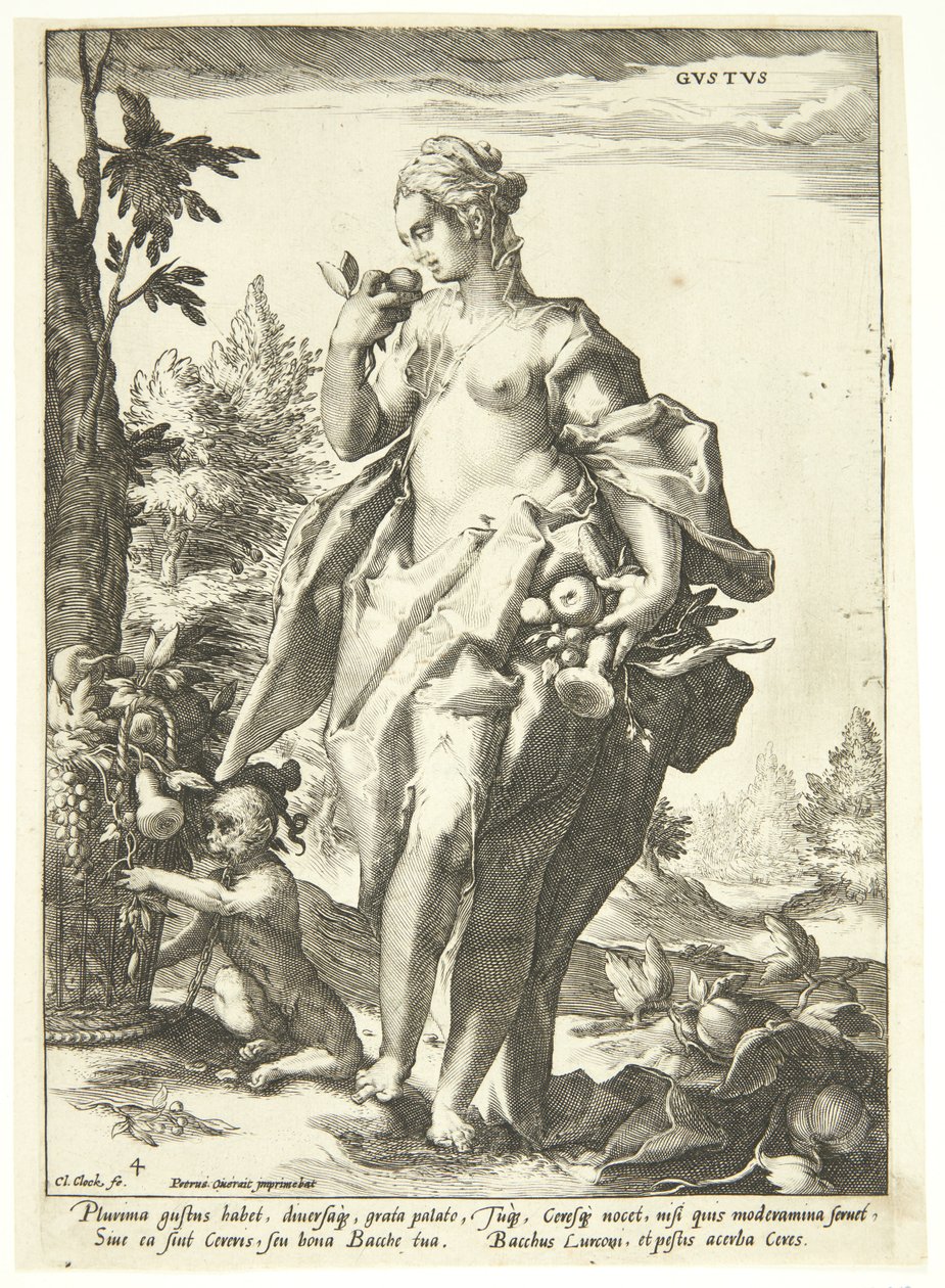 Zmysł smaku autorstwa Nicolaes Jansz. Clock