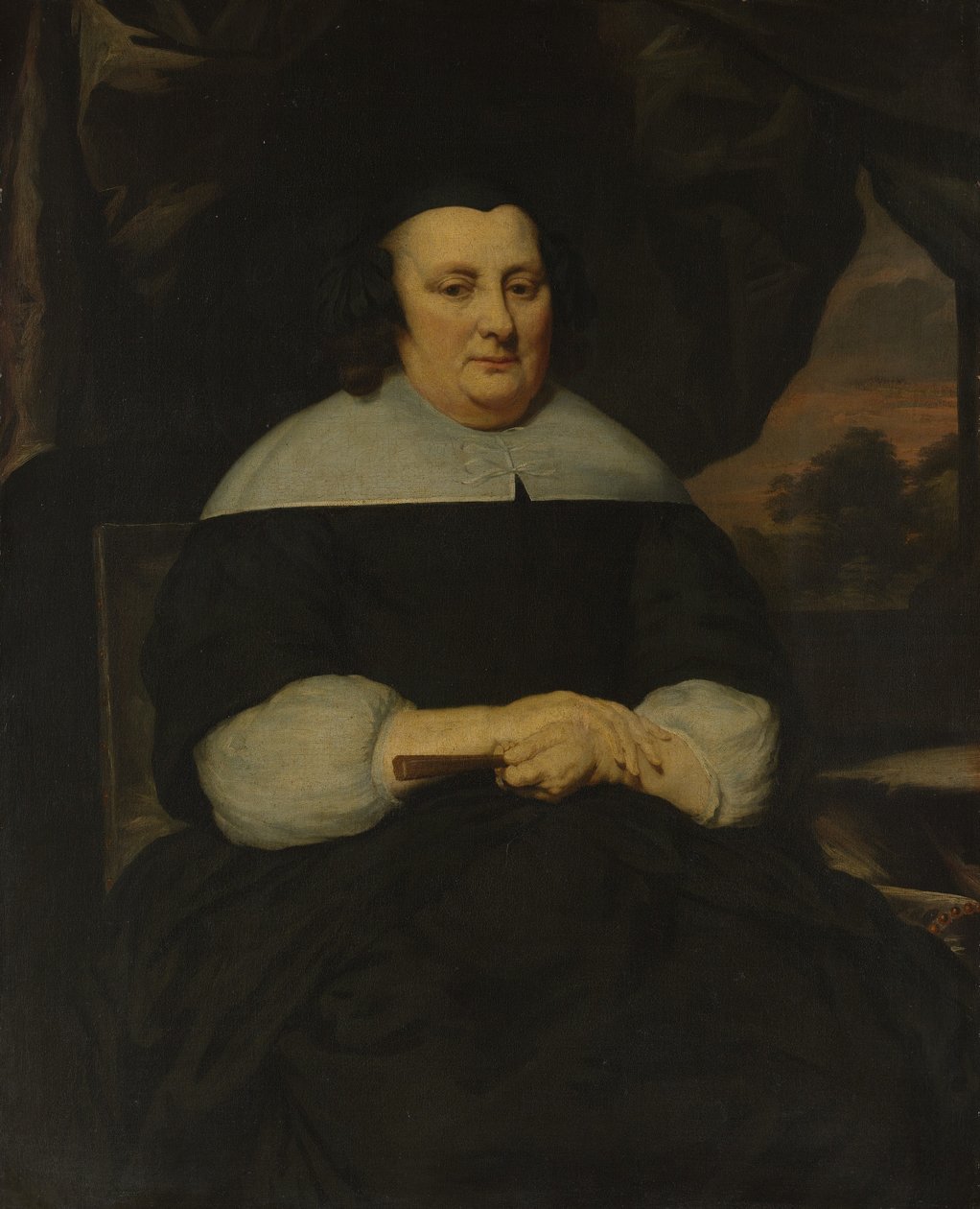 Portret kobiety, ca. 1665-70. autorstwa Nicolaes Maes