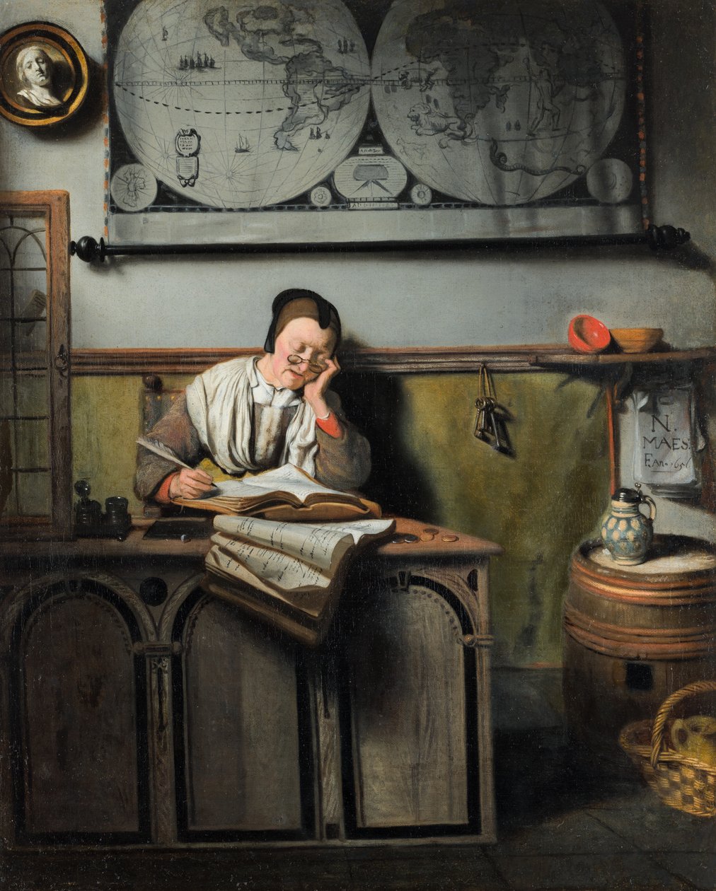 Właściciel konta autorstwa Nicolaes Maes