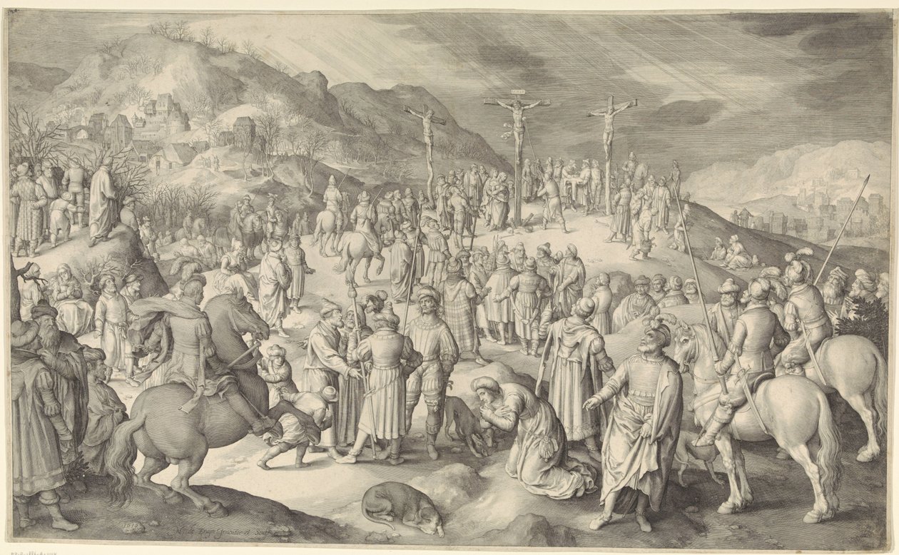 Chrystus na krzyżu autorstwa Nicolaes de Bruyn
