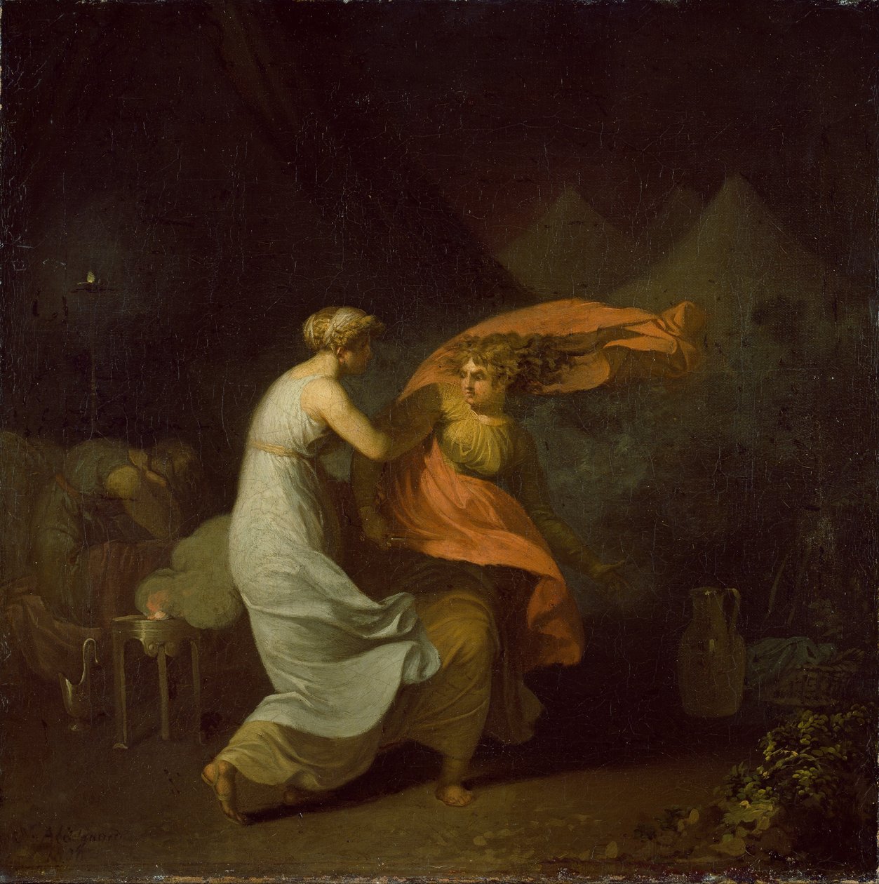 Julia i Fulvia autorstwa Nicolai Abraham Abildgaard