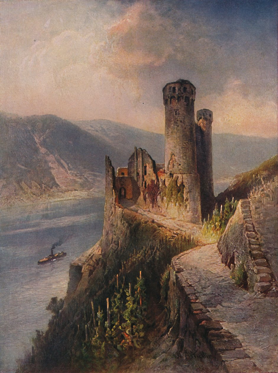 Ruiny Ehrenfels, Zamek Ehrenfels, 1923. autorstwa Nicolai Astudin