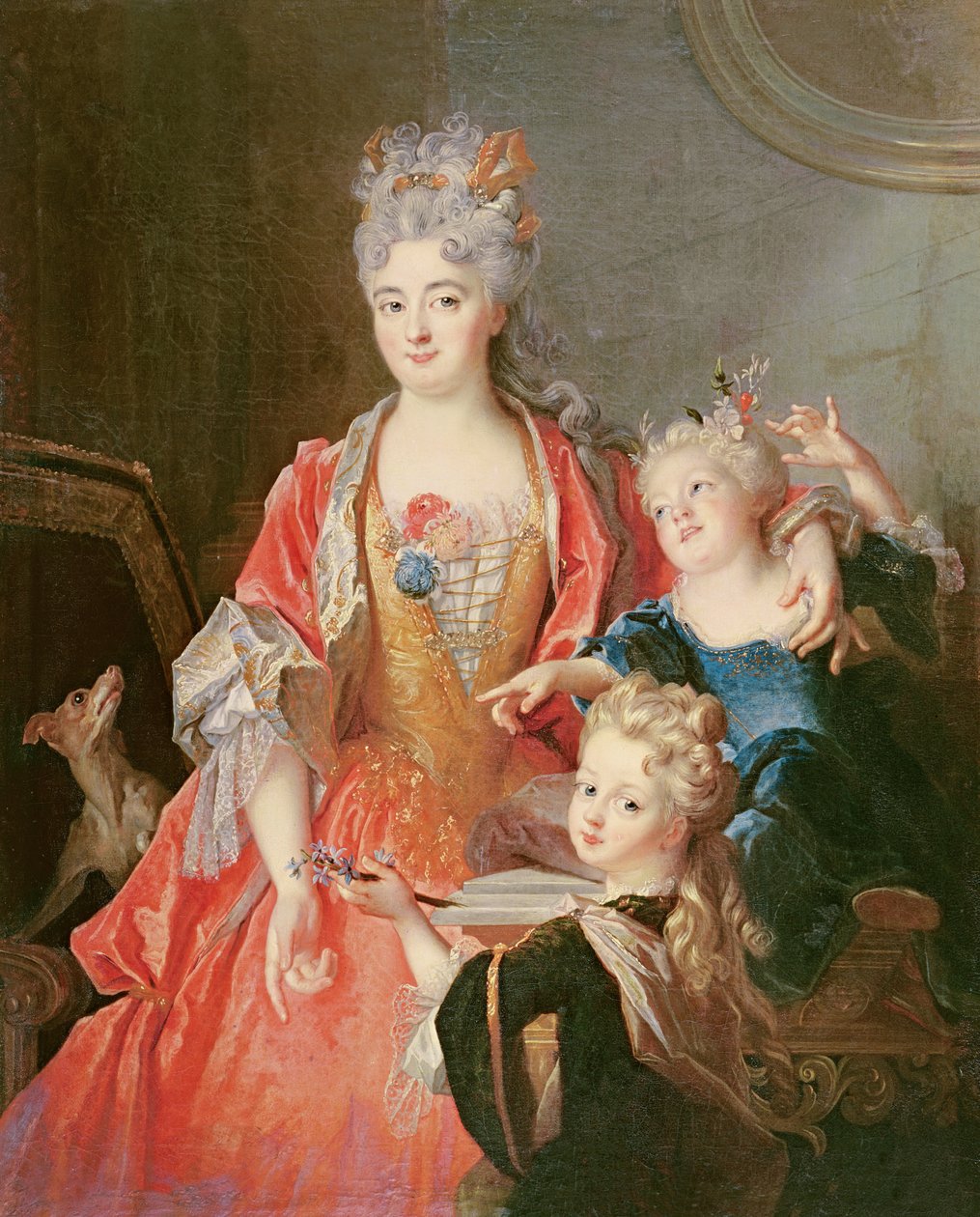 Kobieta z dwójką dzieci autorstwa Nicolas de Largillière