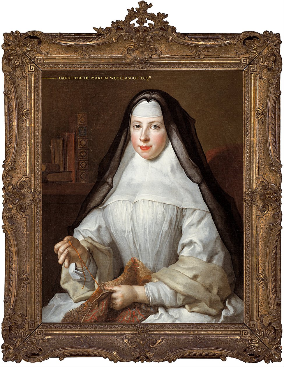 Frances Woollascott, zakonnica augustianek autorstwa Nicolas de Largillière