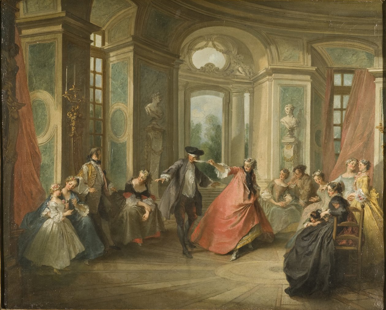 Buff ślepca, 1729 autorstwa Nicolas Lancret