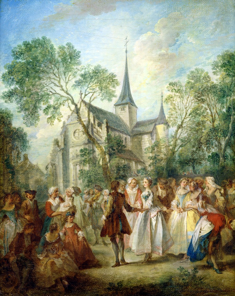 Taniec weselny autorstwa Nicolas Lancret