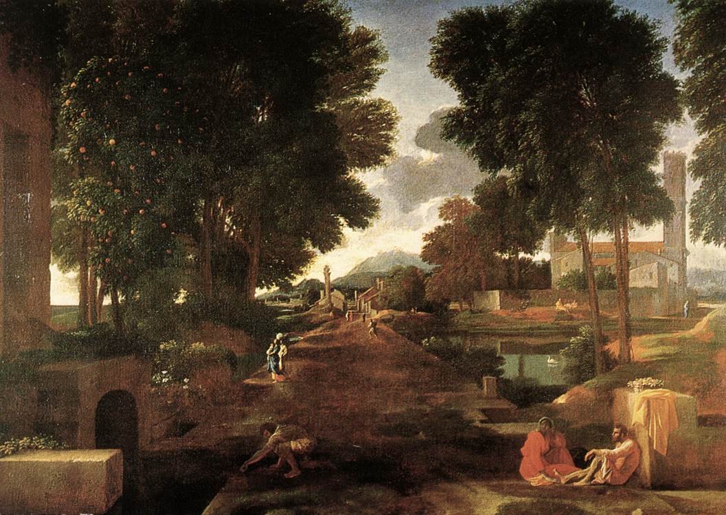 Droga rzymska autorstwa Nicolas Poussin