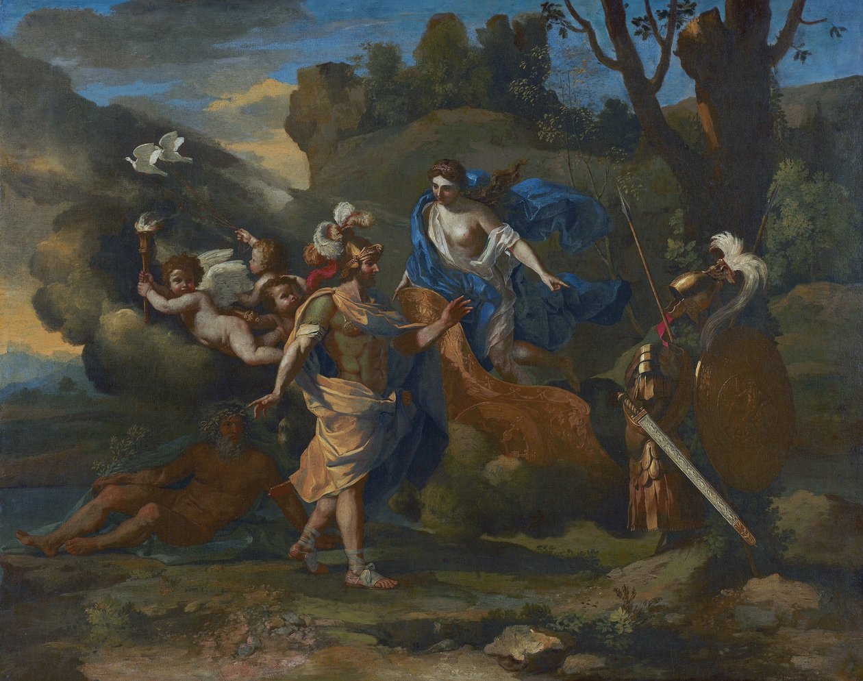 Wenus pokazuje swoją broń Eneaszowi autorstwa Nicolas Poussin