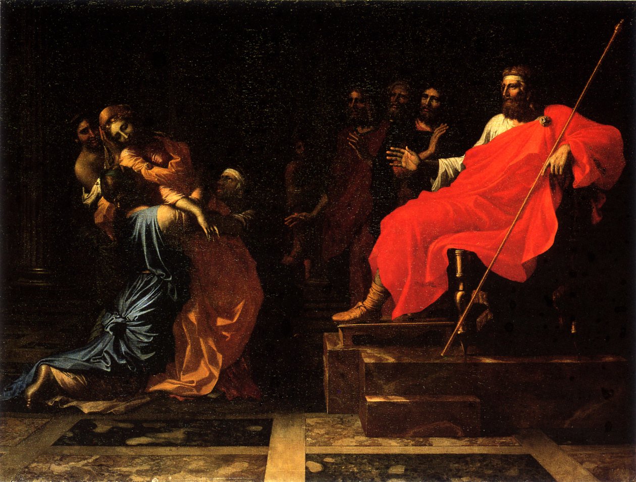 Estera przed Aswerusem autorstwa Nicolas Poussin