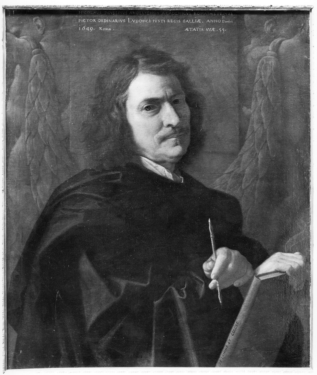 Autoportret, 1649 autorstwa Nicolas Poussin