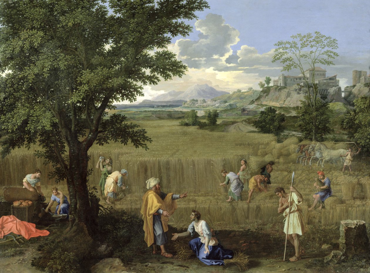 Lato, czyli Rut i Boaz, 1660-64 autorstwa Nicolas Poussin
