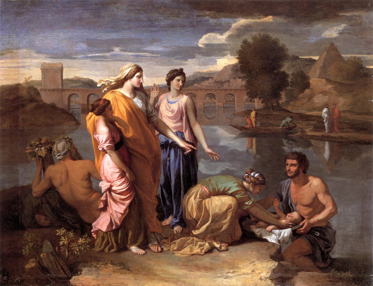 Znalezienie Mojżesza autorstwa Nicolas Poussin