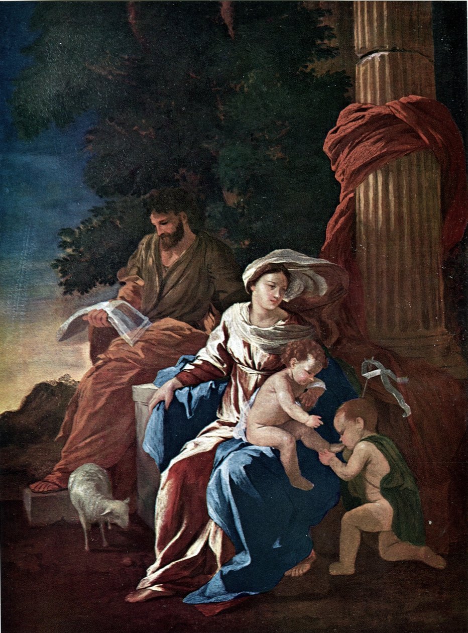 Święta Rodzina ze św. Janem autorstwa Nicolas Poussin