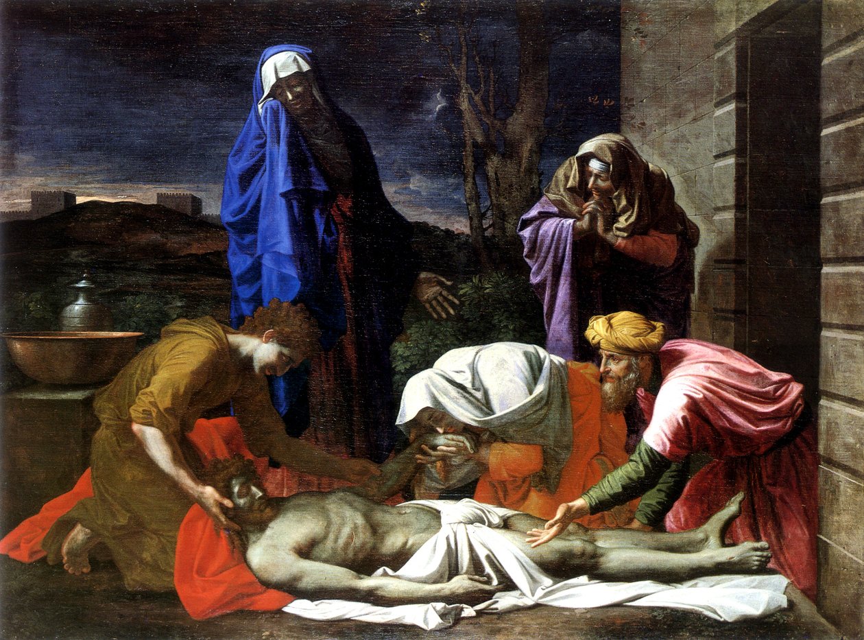 Lament nad zmarłym Chrystusem autorstwa Nicolas Poussin