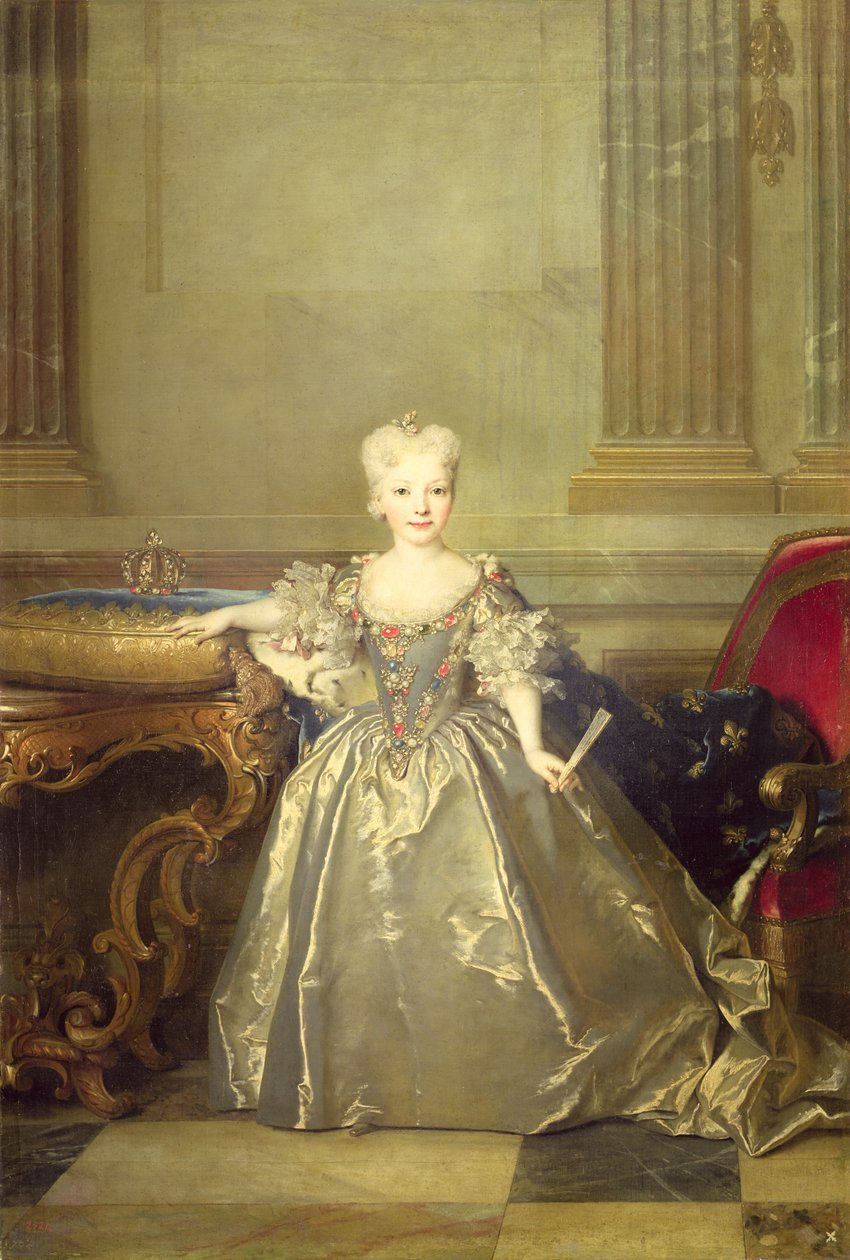 Infantka Maria Ana Wiktoria de Borbón, 1724 autorstwa Nicolas de Largillière