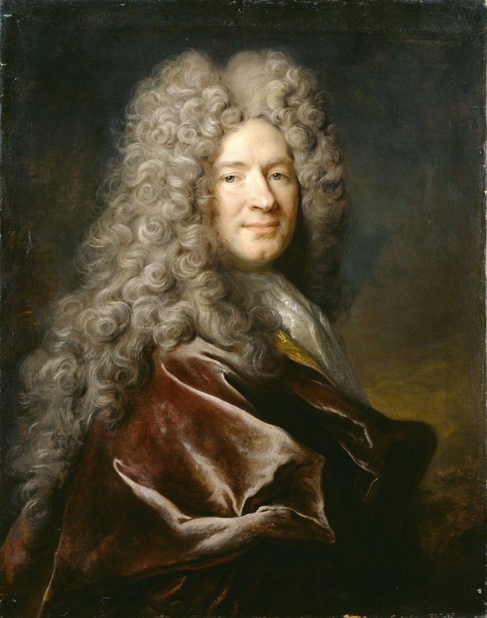 Portret mężczyzny w fioletowej szacie autorstwa Nicolas de Largillière