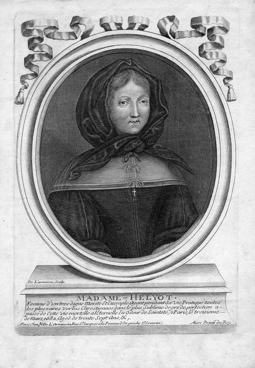 wyryty portret autorstwa Nicolas de Larmessin