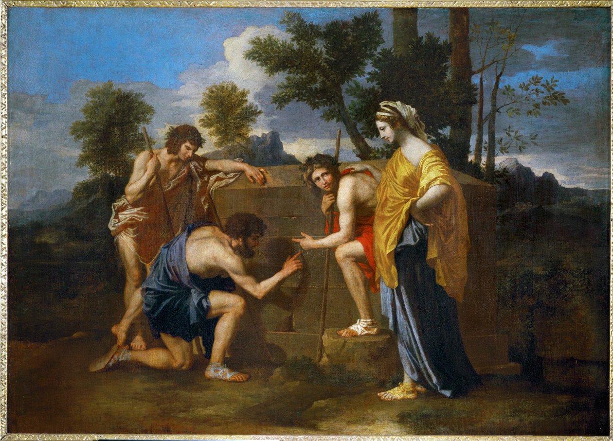 Arkadyjscy pasterze ... autorstwa Nicolas (attr.to) Poussin