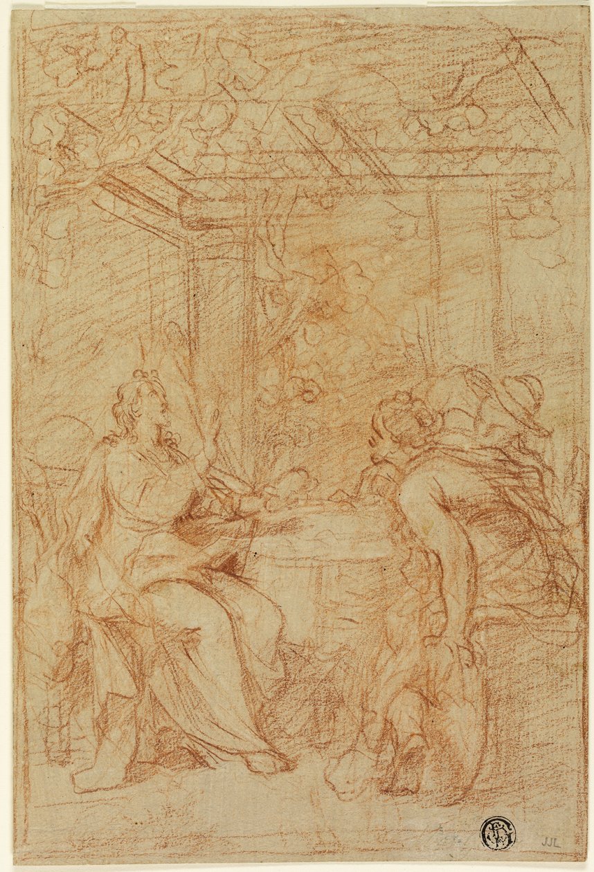 Wieczerza w Emaus autorstwa Nicolas Bertin