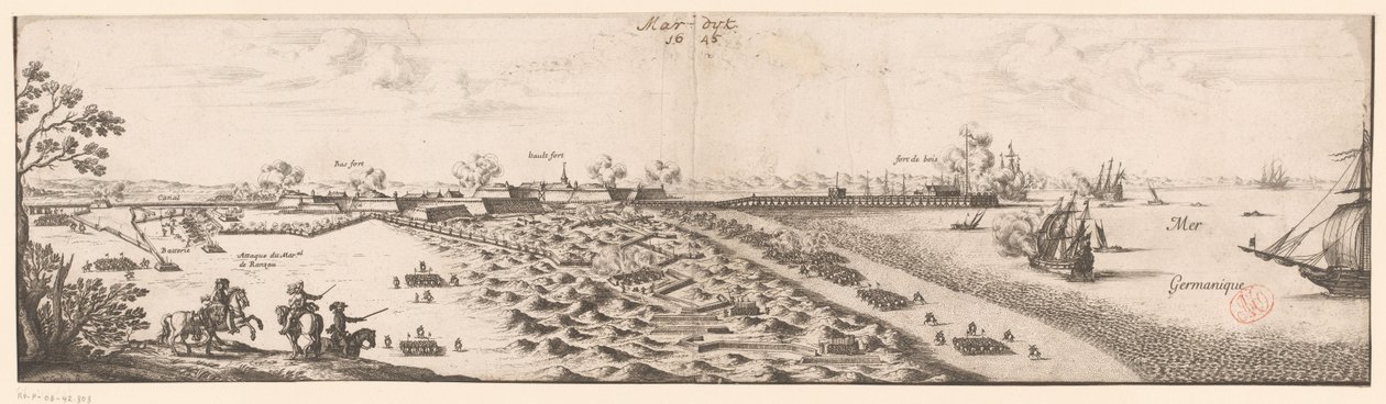 Mapa Mardijk, 1645 autorstwa Nicolas Cochin