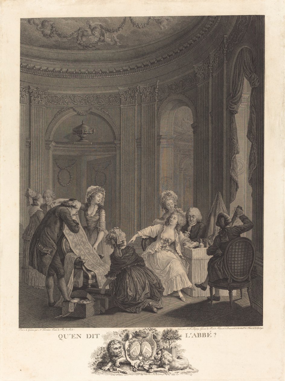 Co mówi opat? autorstwa Nicolas Delaunay after Nicolas Lavreince