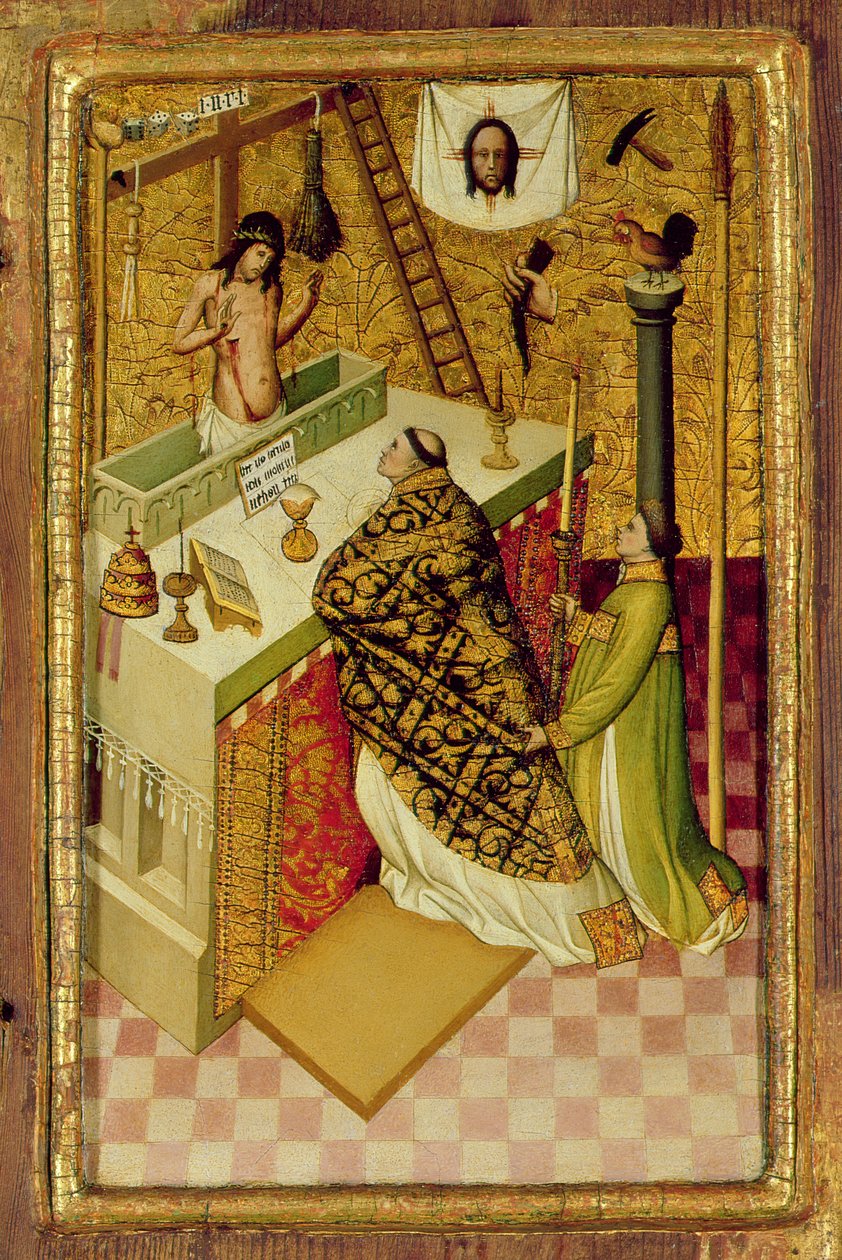 Msza św. Grzegorza autorstwa Nicolas Frances