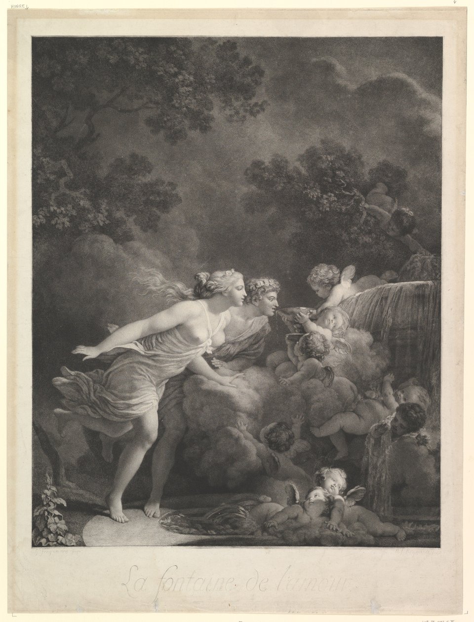 Fontanna Miłości, 1785. autorstwa Nicolas Francois Regnault