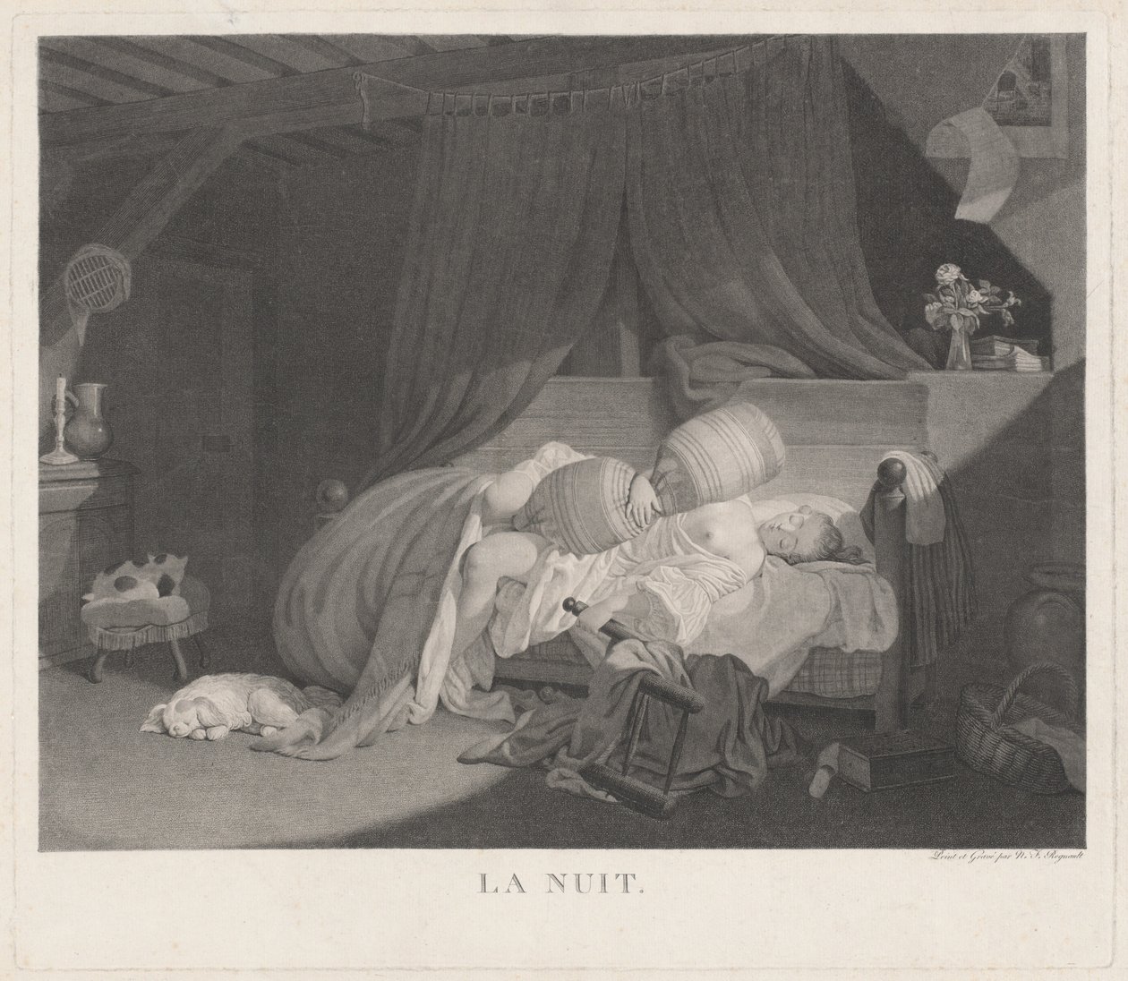 Noc La Nuit, lata 80. XVIII wieku. autorstwa Nicolas Francois Regnault