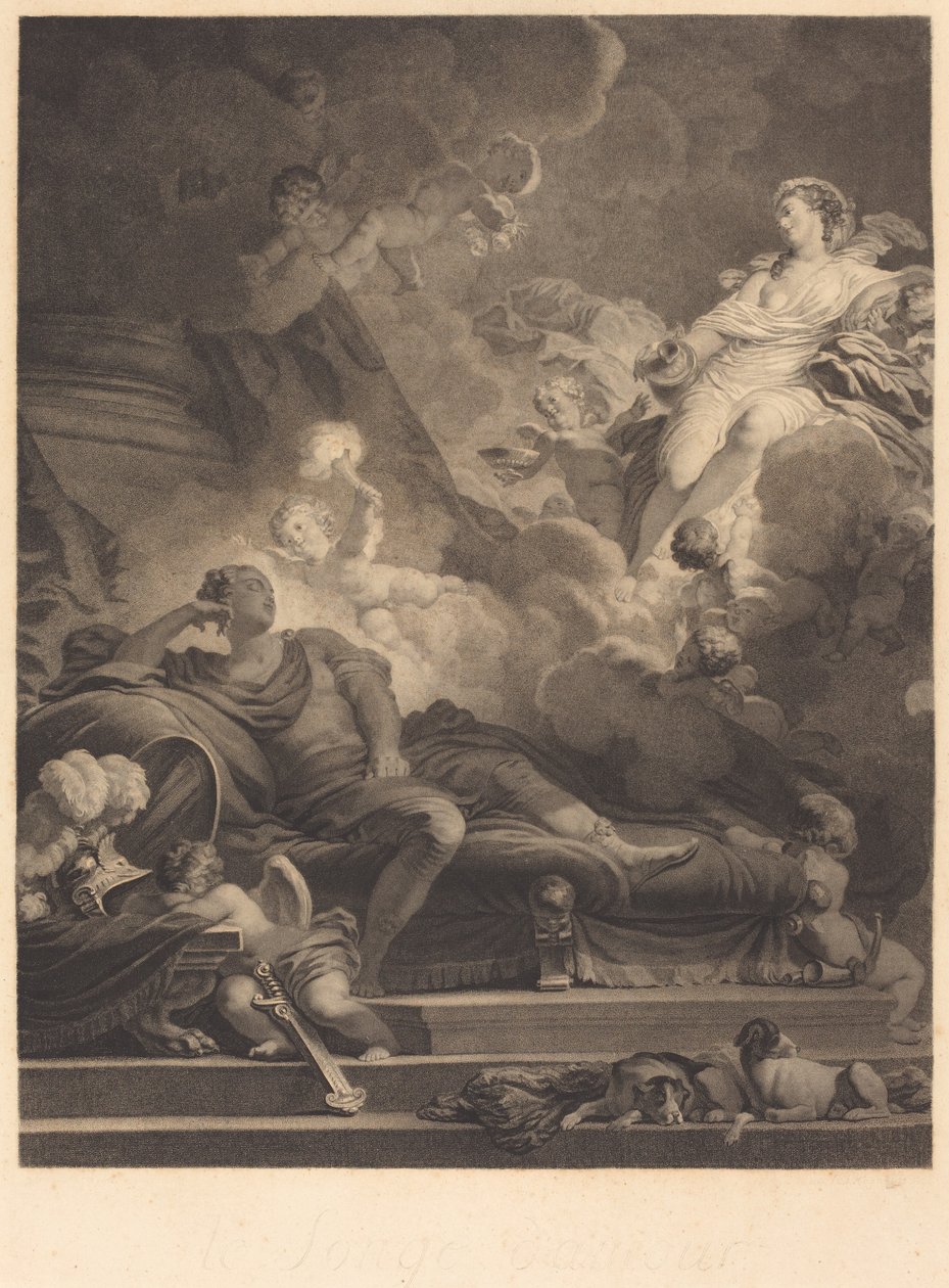 Sen miłości, 1785. autorstwa Nicolas Francois Regnault
