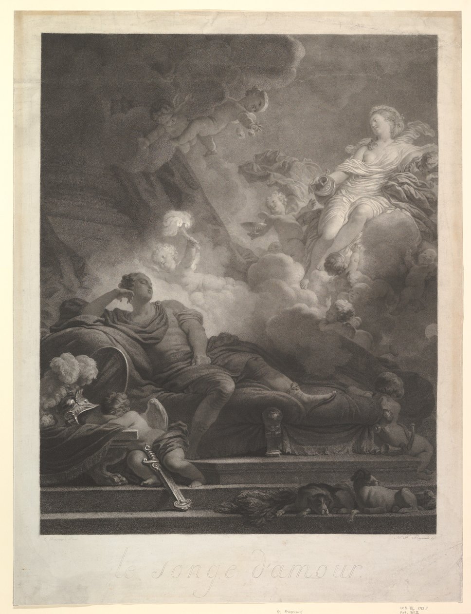 Sen o miłości.n.d. autorstwa Nicolas Francois Regnault