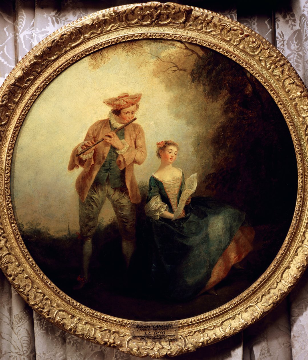 Duet autorstwa Nicolasa Lancreta (1690-1743). Francja autorstwa Nicolas Lancret