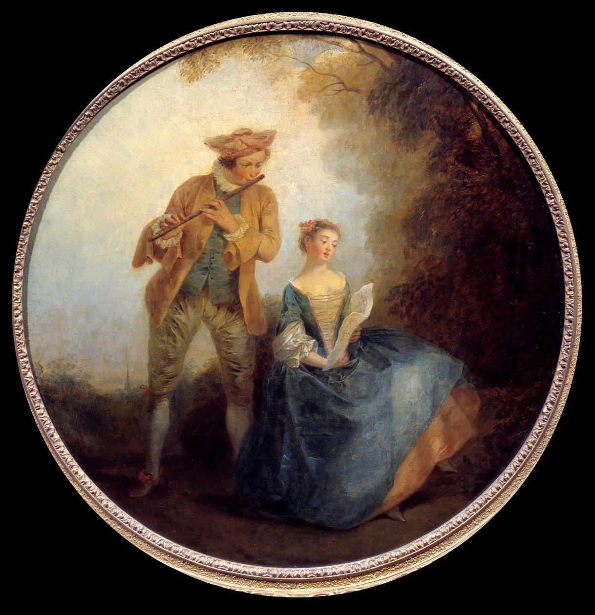 Duet. Obraz Nicolasa Lancreta (1690-1743) autorstwa Nicolas Lancret