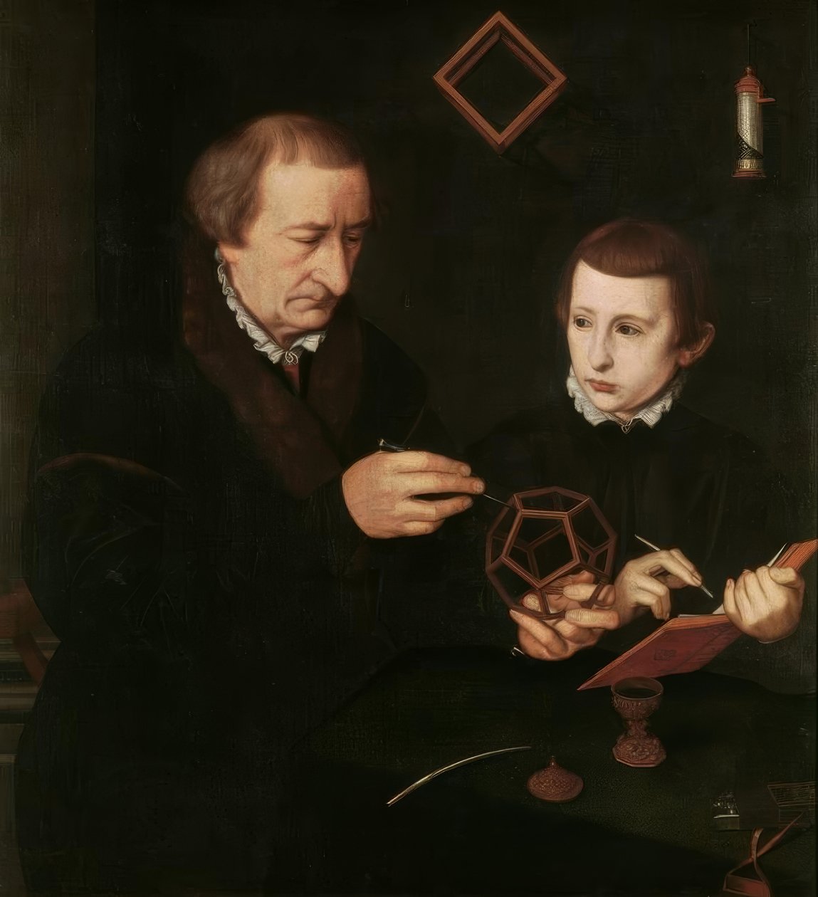 Johannes Neudörfer z synem autorstwa Nicolas Neufchatel
