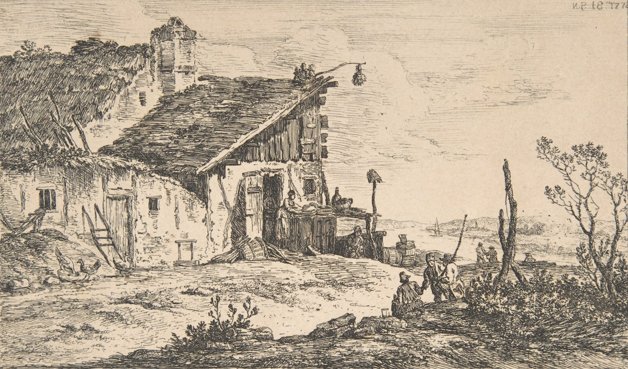 Krajobraz rustykalny, 1772., 1772. autorstwa Nicolas Perignon