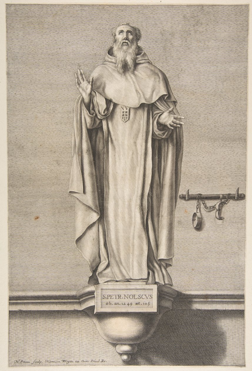 Św. Piotr Nolscus.n.d. autorstwa Nicolas Pitau