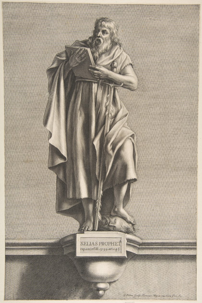 Prorok Elias.n.d. autorstwa Nicolas Pitau
