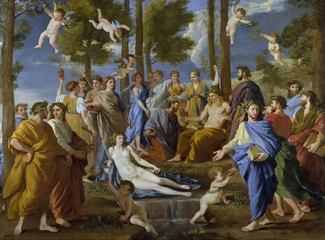 Parnas, 1631 autorstwa Nicolas Poussin