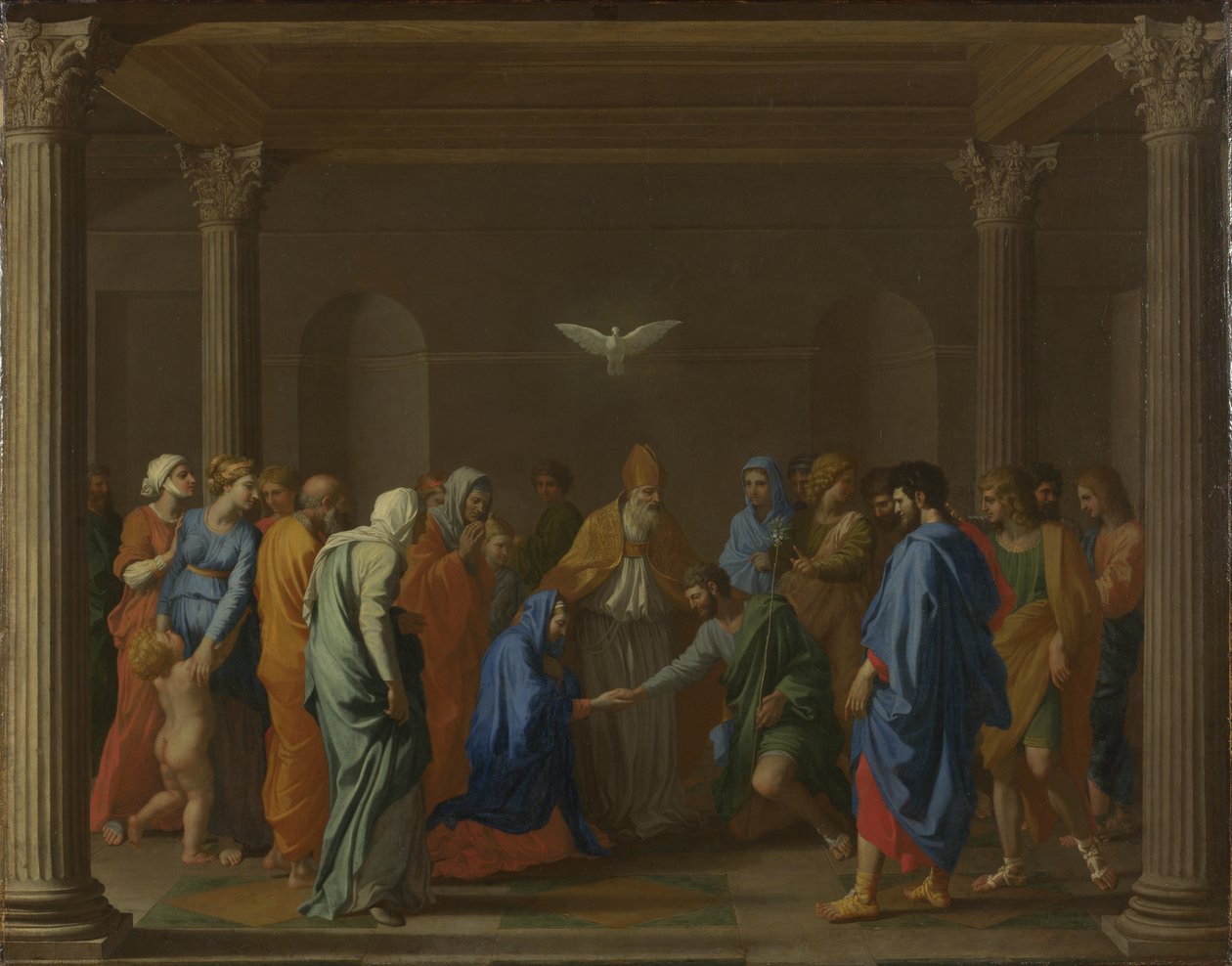 Siedem sakramentów: małżeństwo, ok. 1637-1640 autorstwa Nicolas Poussin