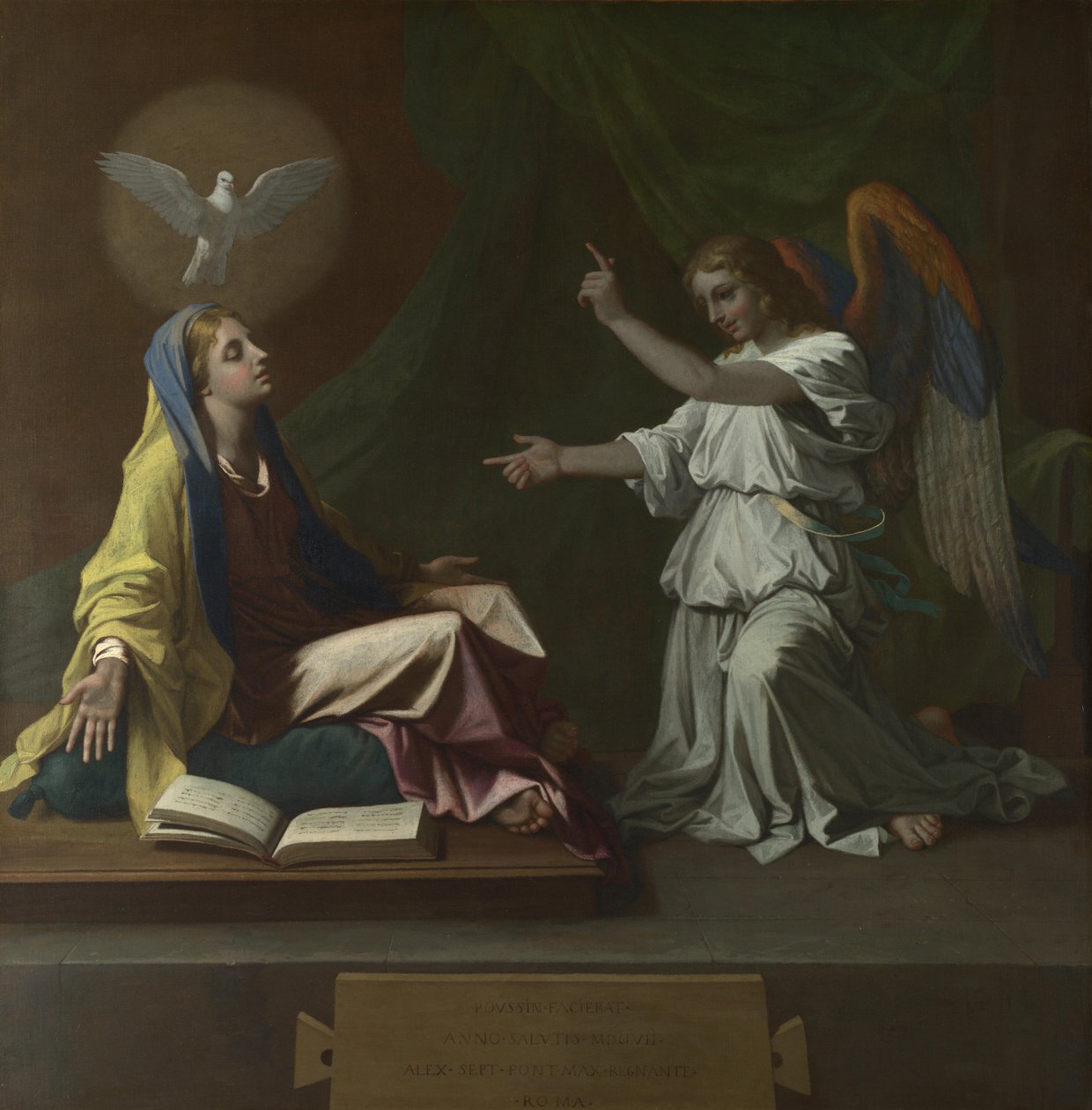 Zwiastowanie, 1657 autorstwa Nicolas Poussin