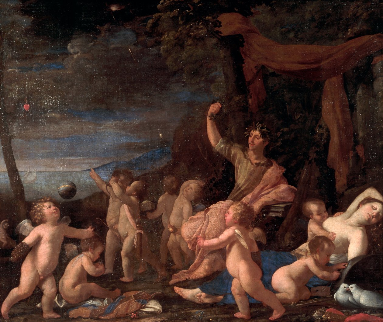 Triumf Owidiusza (olej na płótnie) autorstwa Nicolas Poussin