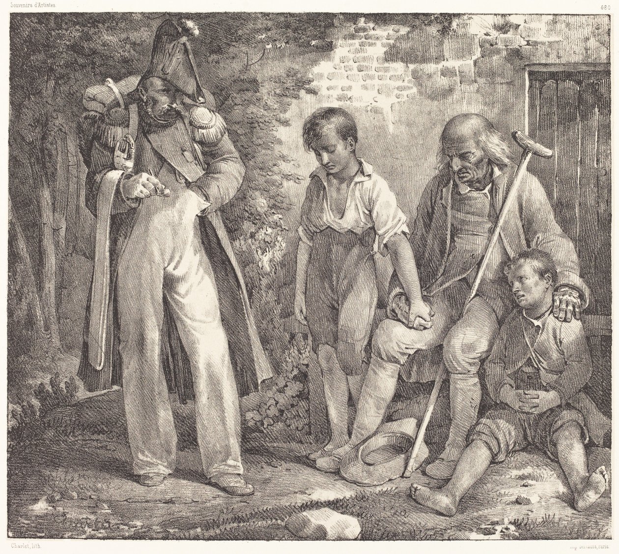 Jałmużna autorstwa Nicolas Toussaint Charlet