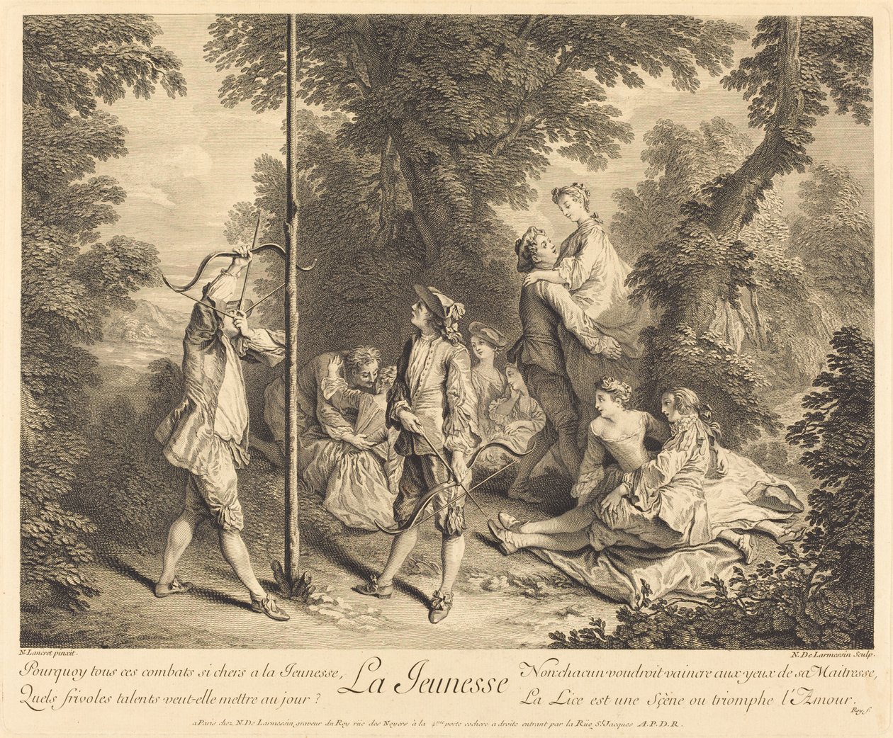 Młodzież autorstwa Nicolas de Larmessin IV after Nicolas Lancret