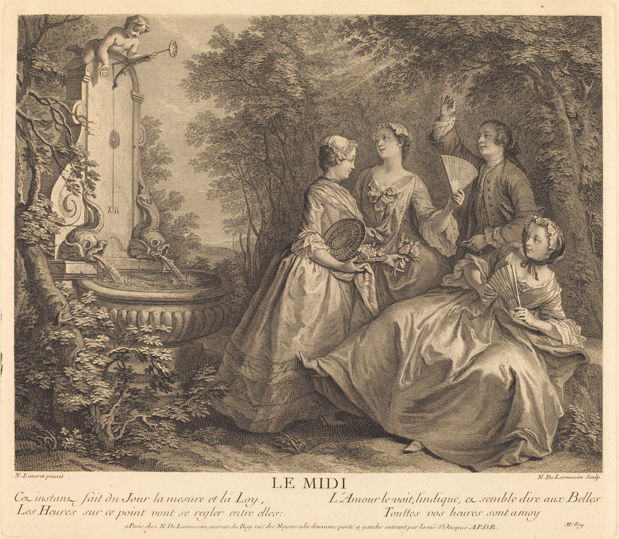 Południe autorstwa Nicolas de Larmessin IV after Nicolas Lancret