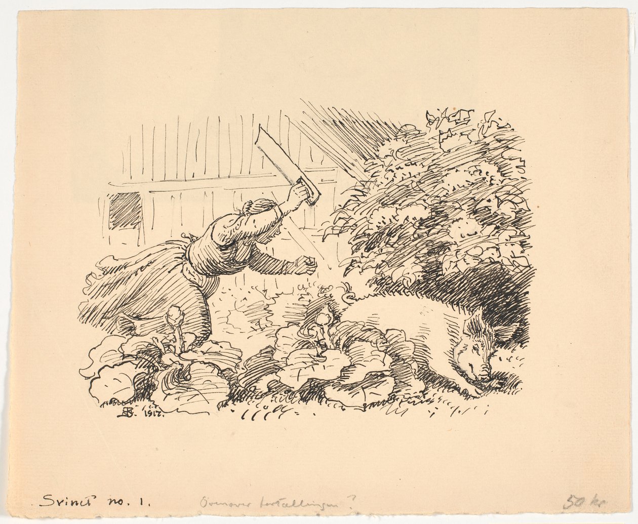 Świnia autorstwa Niels Skovgaard